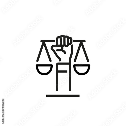 Civil rights symbol icon