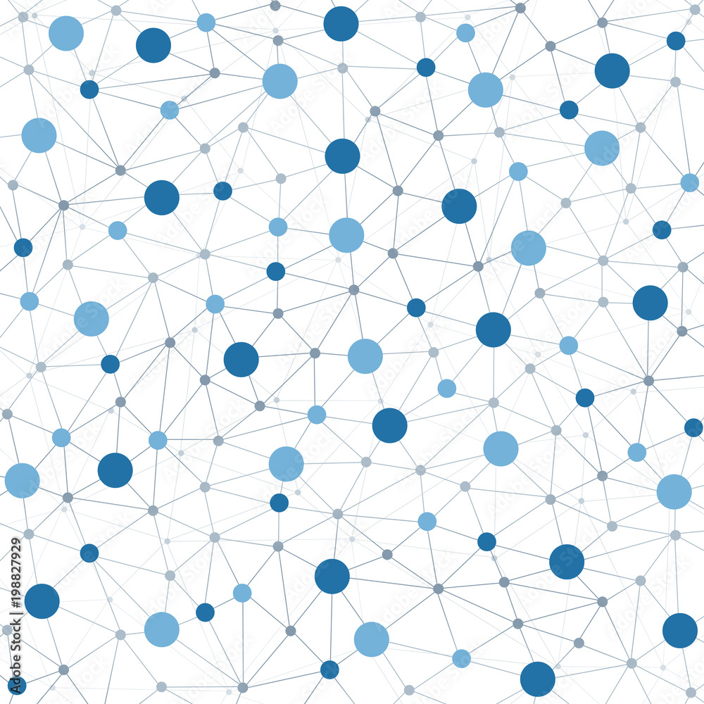 Brain networks - concept image on white Brain networks - concept image on white