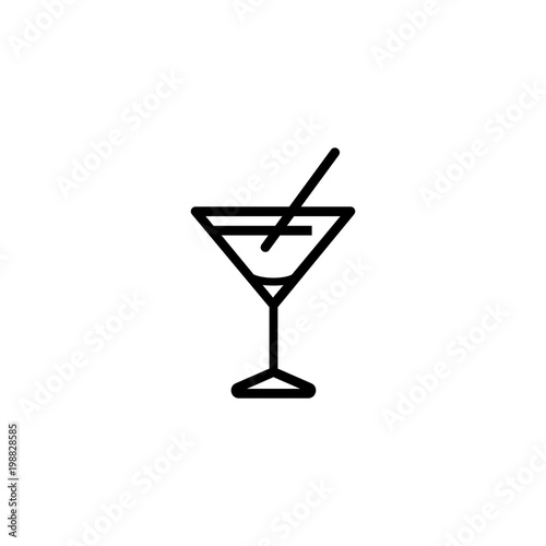 Martini glass icon