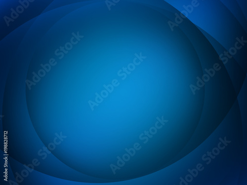 Blue Business Background With Abstract Circles 