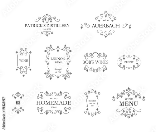 Swirly frames set