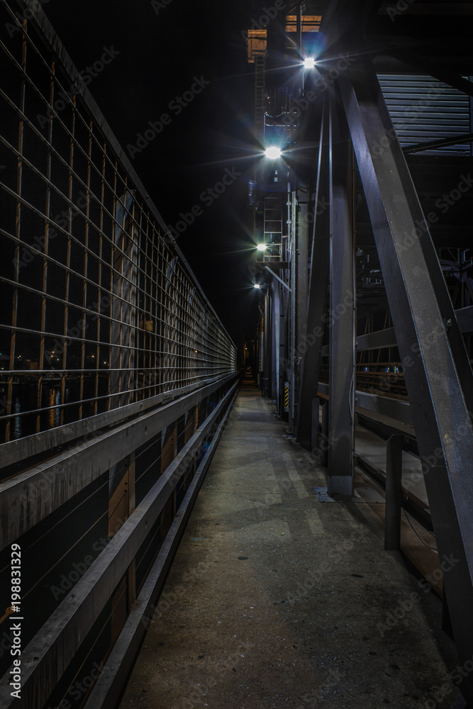 Dark bridge Walkway Dark bridge Walkway