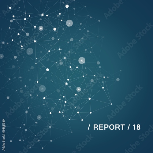 Abstract molecular background for medical research and biotechnology report