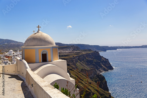 View of the island of Santorini, Greece