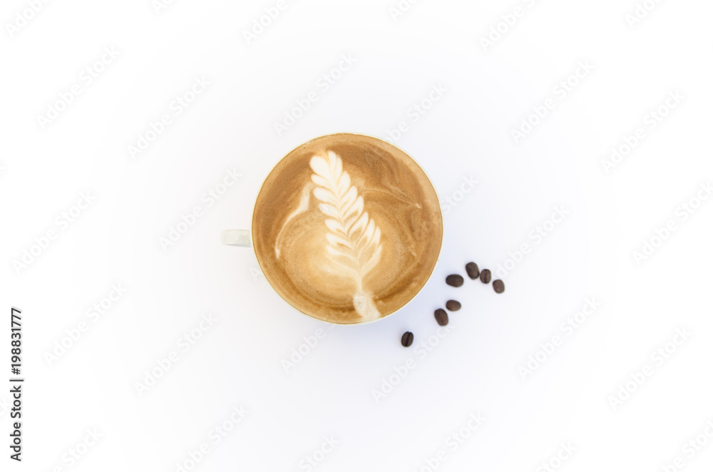 Espresso coffee on white background Espresso coffee on white background