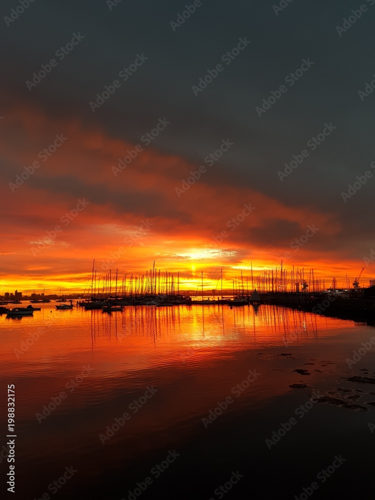 Beautiful Harbour Sunrise - Williamstown, Victoria, Australia