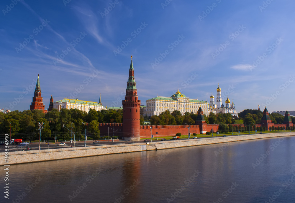 Panorama Of The Moscow Kremlin. Symbol Of Russian Federation.