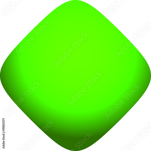 Light green diamond badge