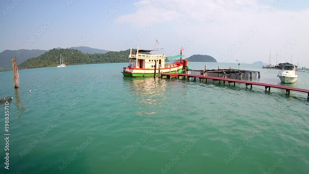 Pier fishing in the sea of Thailand. Pier fishing in the sea of Thailand.