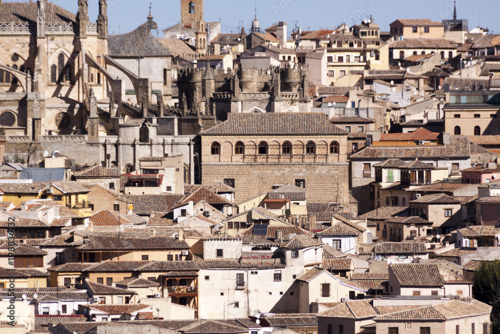 
80/5000
City of Toledo, Panoramic of historic buildings. Castilla la Mancha. Spain