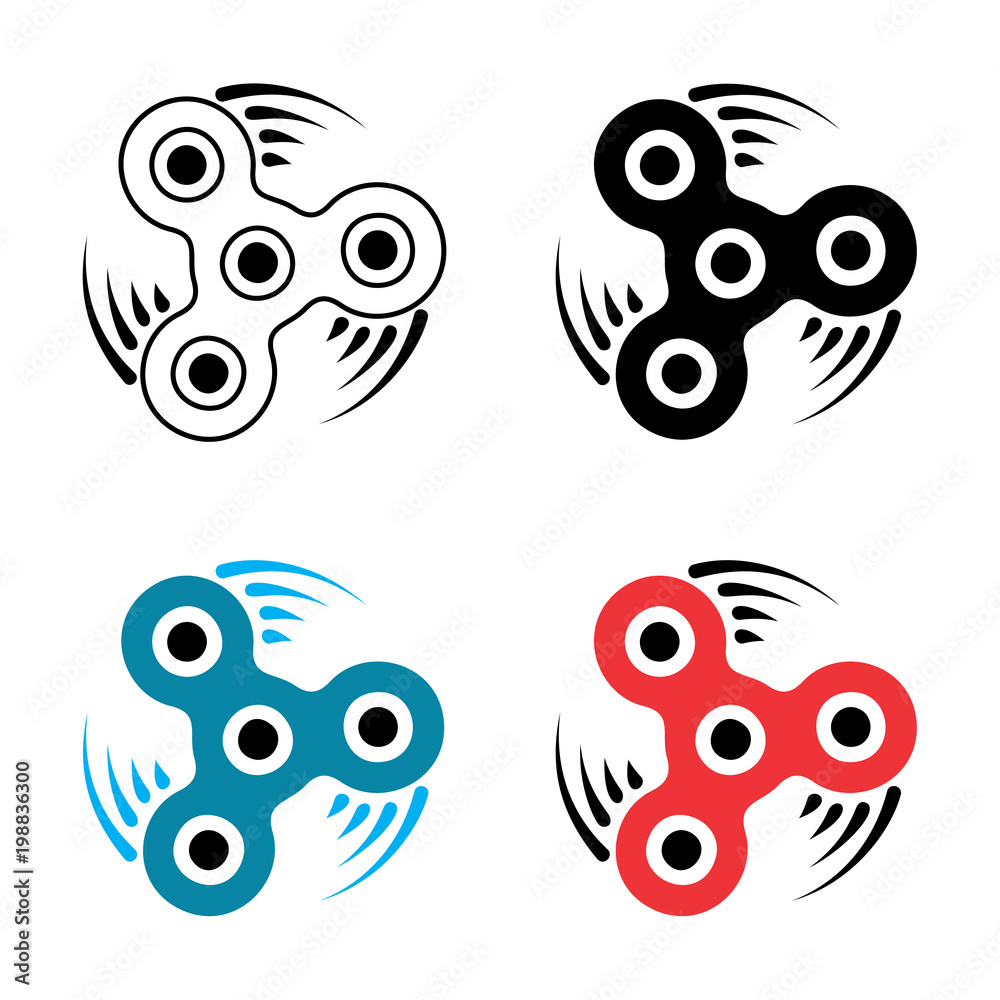 Hand spinner or fidget icon Hand spinner or fidget icon