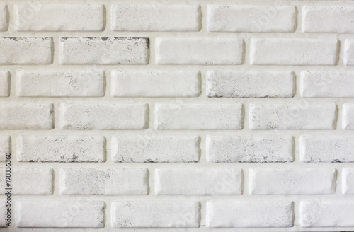 White brick lined wall texture background