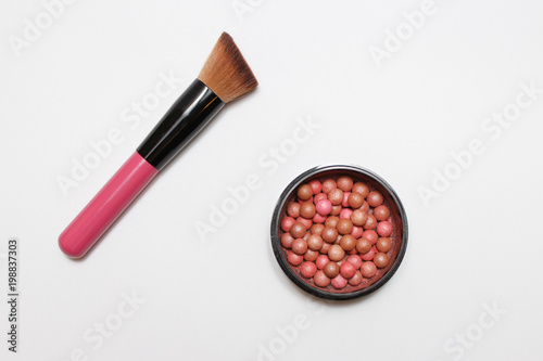 Brush for make-up, blush. Cosmetics