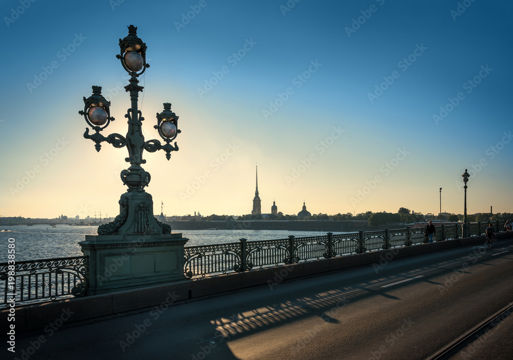 Obraz premium The Famous view of the Saint-Petersburg Town