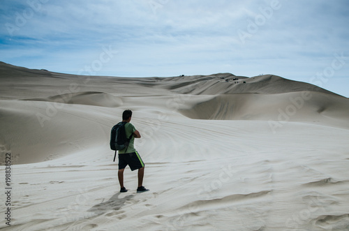 Man in front of the desert