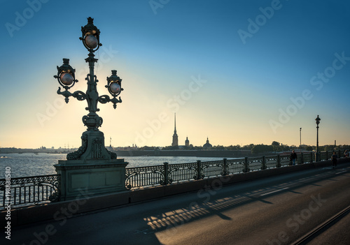 The Famous view of the Saint-Petersburg Town