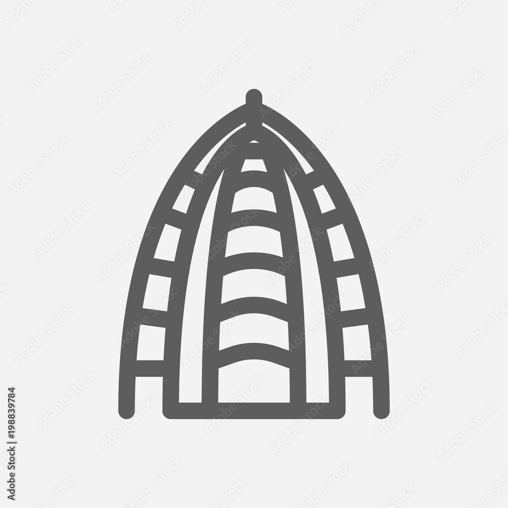 Travel city series. Symbol of country abu dhabi city icon. Isolated ...