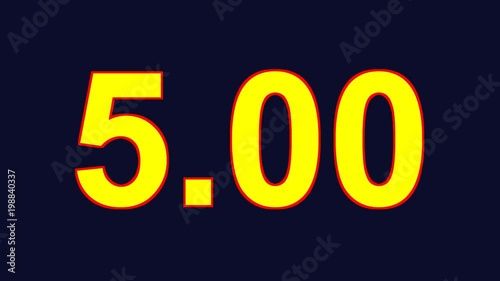 Digital timer 60 seconds