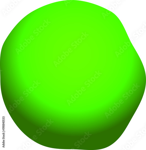 Light green rough circle badge