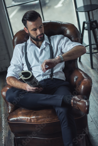 Stylish confident man