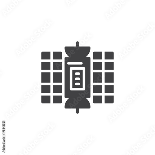 Hubble space telescope vector icon. filled flat sign for mobile concept and web design. Satellite simple solid icon. Symbol, logo illustration. Pixel perfect vector graphics