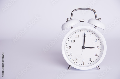 clock from three o'clock on a white background
