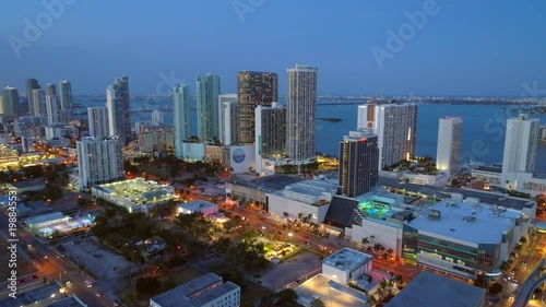 Aerial Miami Downtown Edgewater district photo