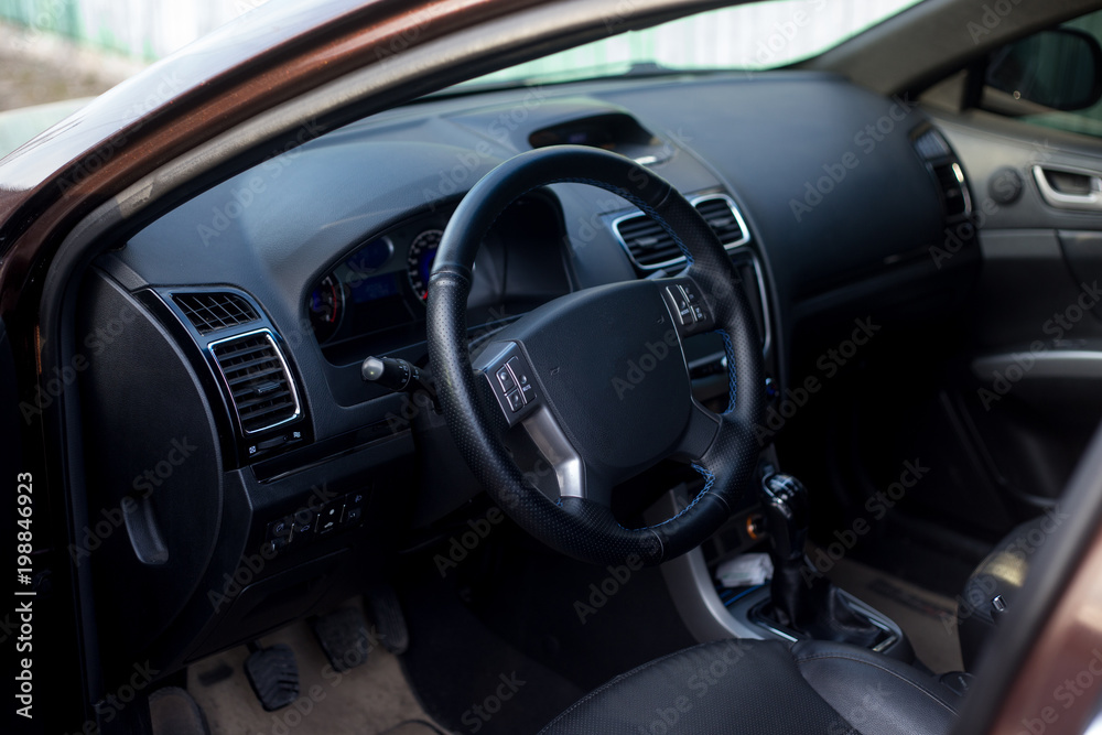 interior of a modern car.