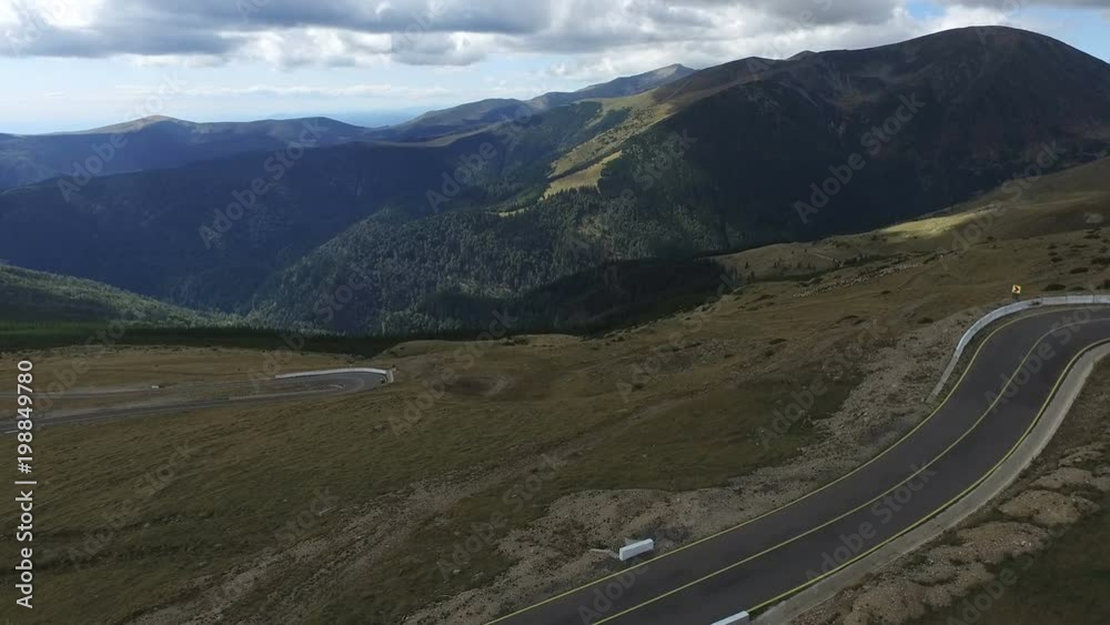 Aerial view of Transalpina Aerial view of Transalpina