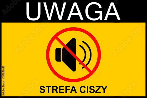 Plakat Cisza
