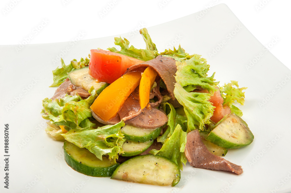fresh salad in a white plate fresh salad in a white plate