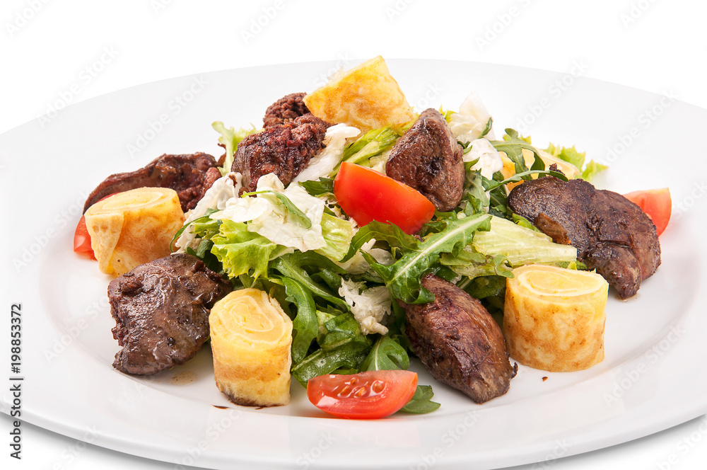 fresh salad in a white plate fresh salad in a white plate