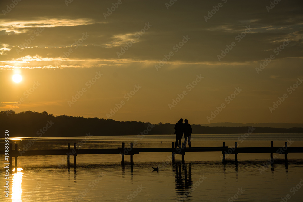 Sunset at the Lake Steinhude, Germany