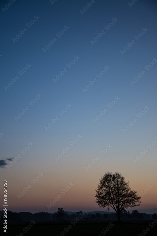Fototapeta premium Sonnenuntergang am Steinhuder Meer, Deutschland