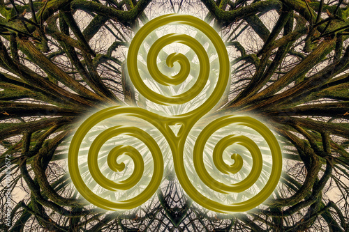 Fotografie poster, celtic, tribal, spiral, trinity, druids