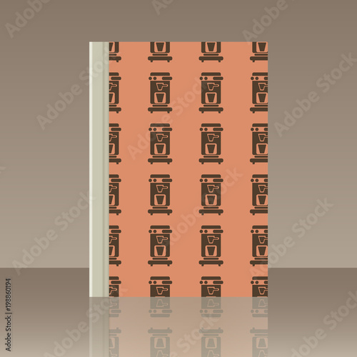 Coffee and Book. Realistic image of the object