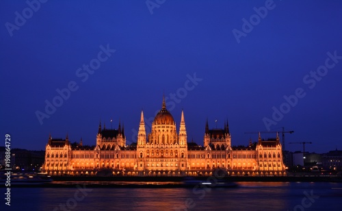 Parliament building in Budapest  capital of Hungary.