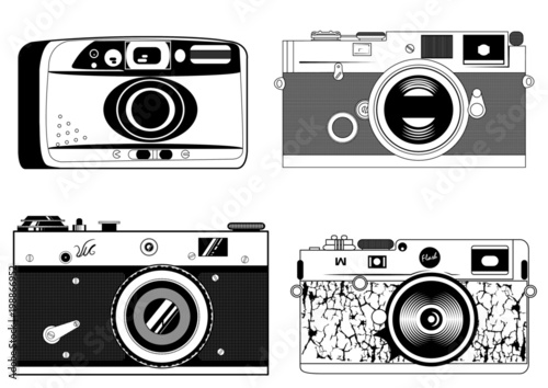 retro photo cameras