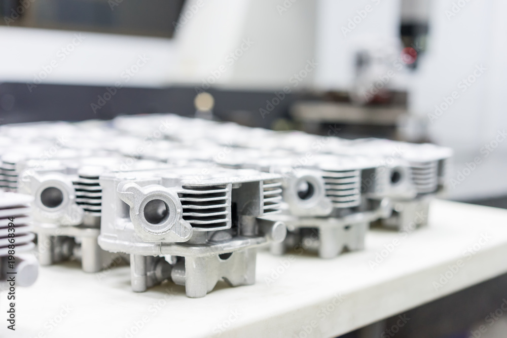 Inspection dimension aluminum automotive parts by CMM Inspection dimension aluminum automotive parts by CMM