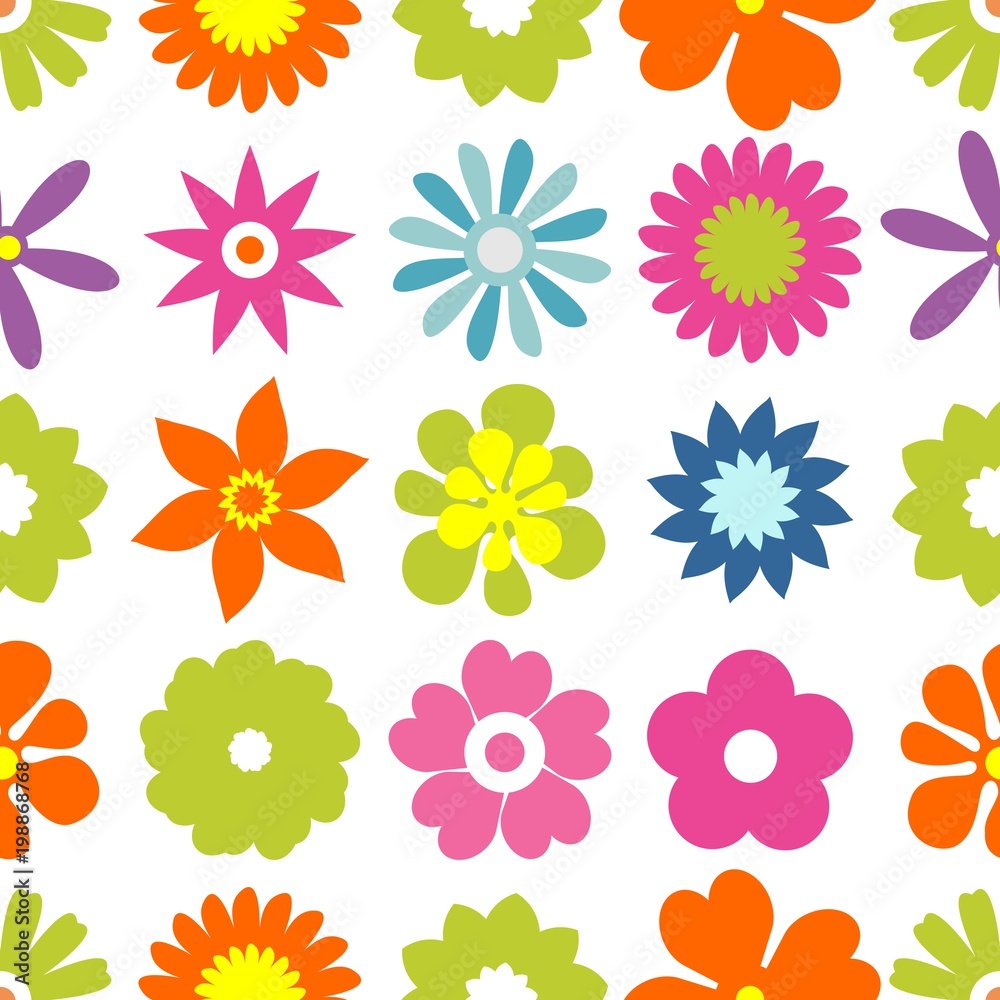 Spring flowers seamless pattern Small floral illustration and vector pattern fabric flower pattern