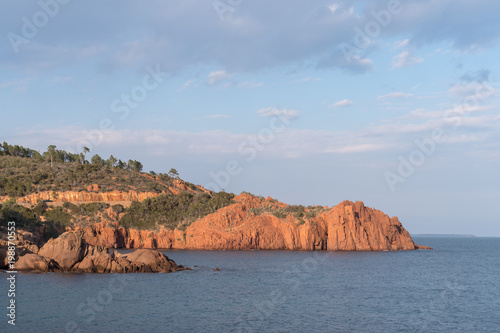 Rocky coastline, Esterel massif, France