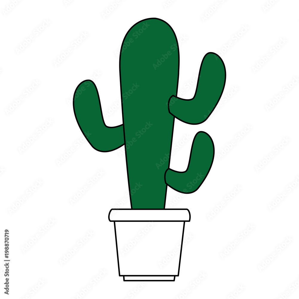 Cactus desert plant vector illustration graphic design