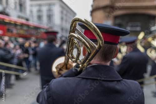 Salvation Army Easter Sunday Parade, Oxford Street and Regent Street, Central London photo