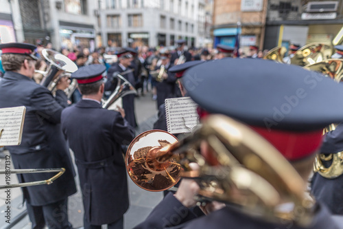 Foto Salvation Army Easter Sunday Parade, Oxford Street and Regent Street, Central Lo