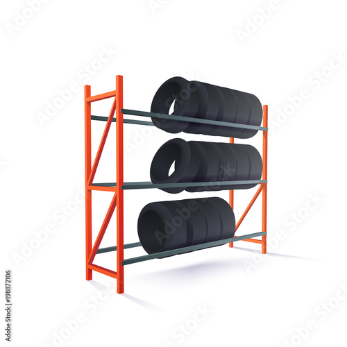 Tire Rack Storage