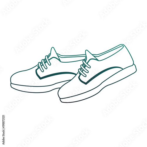 Leather shoes cartoon vector illustration graphic design