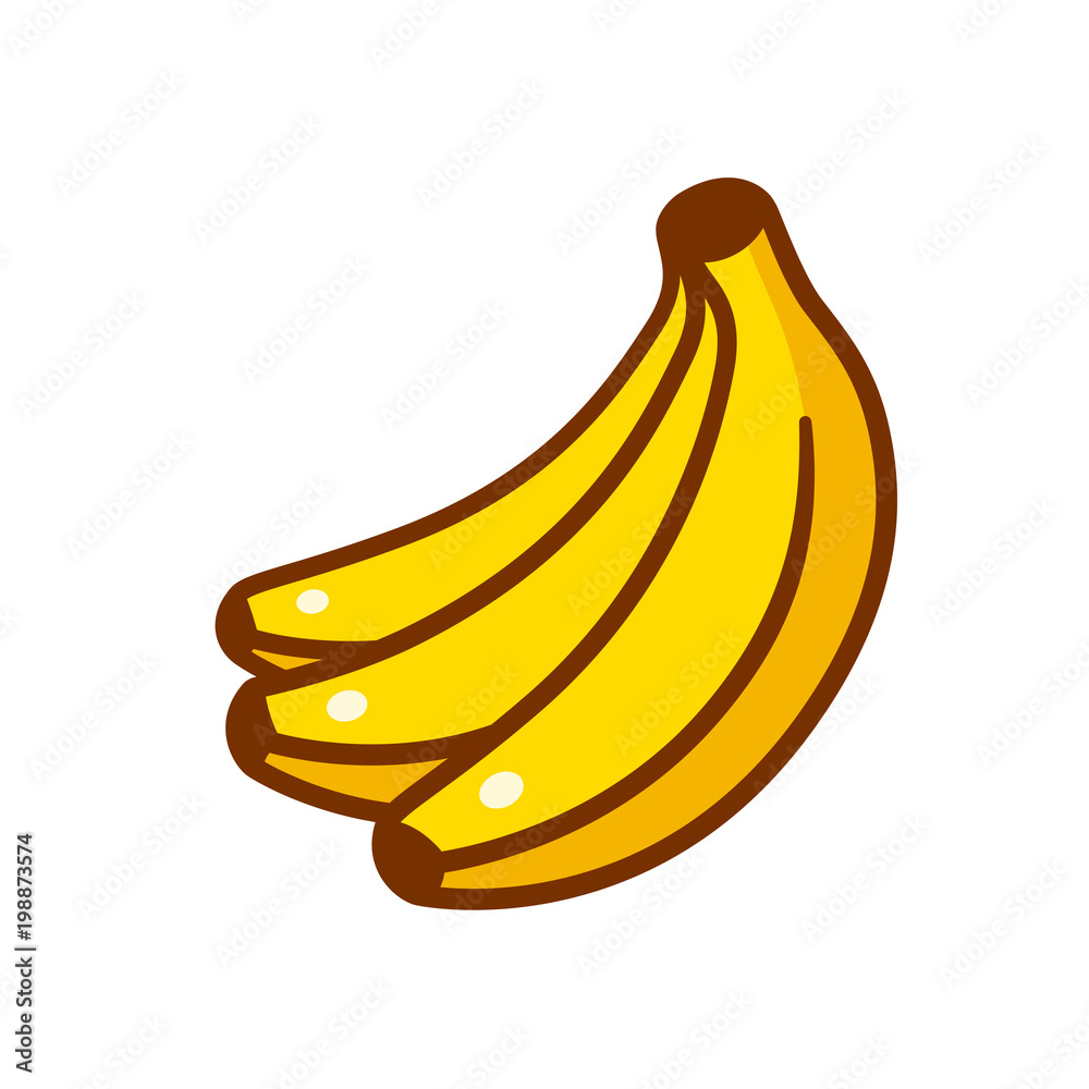 Cartoon bananas illustration