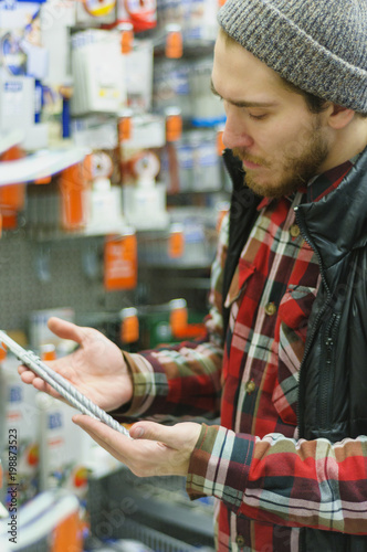 Man in a hardware store