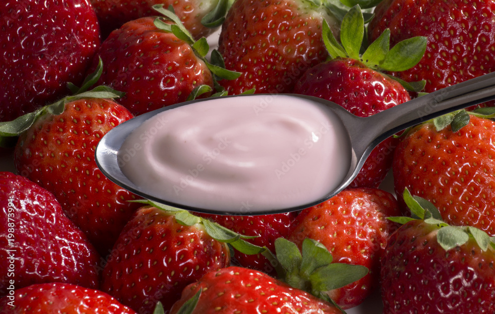 Yogurt con Fresas