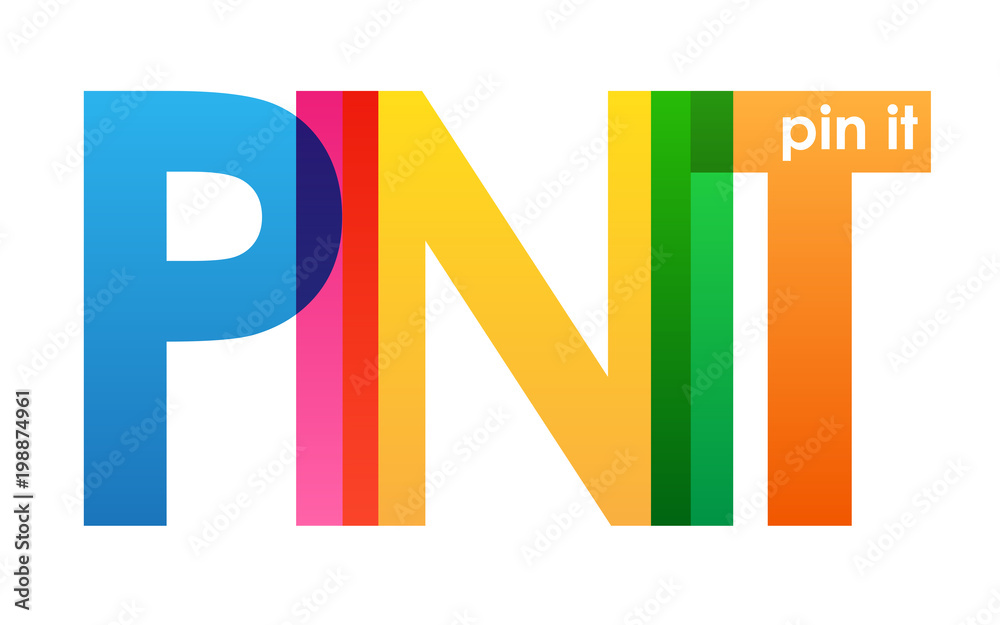 PIN IT Vector Letters Icon PIN IT Vector Letters Icon